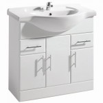 Premier 850mm x 330mm Vanity Cabinet and Basin