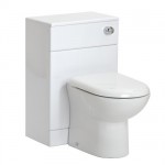 Milano Gloss White BTW Unit with Toilet , Cistern and Seat