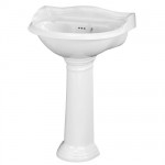 Milano Ullswater Sink 1TH or 2TH and Full Pedestal