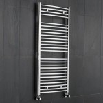 Sterling Premium Chrome Curved Heated Towel Rail 1200mm x 500mm