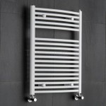 Sterling Premium White Curved Heated Towel Rail 800mm x 600mm