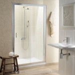 Simpsons Classic 1200mm Single Sliding Shower Door + Clearshield Glass Protection