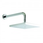 Milano Rialto Square Fixed Shower Head and Arm 180mm x 180mm