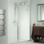 Phoenix 1400x900mm Recess Walk In Shower Enclosure with Shower Tray and Waste