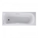 Twyford Galerie Single Ended Bath 1700 x 700mm Chrome Grips 0 Tap Holes