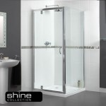 Aqualux 760mm Shine Pivot Shower Door
