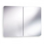 Ultra Mimic Stainless Steel double Mirrored Cabinet with Hinged Doors