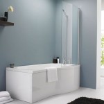 Premier 1700mm Curved &amp;#39;B&amp;#39; Shower Bath with Screen and Panel RH