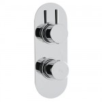 Hudson Reed Clio Twin Concealed Thermostatic Shower Valve With Diverter