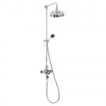 Phoenix Traditional Exposed Thermostatic Valve with Hand Shower &amp; Fixed Head