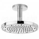 Crosswater Rio Shower Head White Lights 240 Round with Ceiling Arm