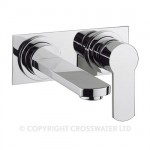Crosswater Wisp Basin 2 Hole Tap Set With Backplate