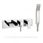 Crosswater Water Square Bath shower mixer with kit wall mounted