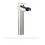 Crosswater Water Square Basin Tall Monobloc With Lights No Waste