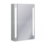 Bauhaus 550mm Aluminium Mirror Cabinet with Lights