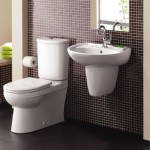 Twyford Galerie Cloakroom Suite Toilet and Basin with Semi Pedestal