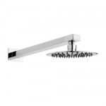 Ultra Slim 200mm Round Shower Head and Wall Arm