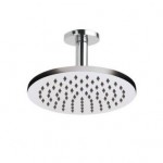 Milano 200mm Round Shower Head and Ceiling Arm (150mm)