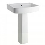Milano Esquire 520mm Basin Sink and Pedestal