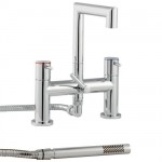 Milano Angle Bath Shower Mixer with Lever Handles
