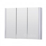 Ultra Lux 900mm 3 Door Mirror Cabinet Gloss White
