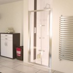 Aqualux 760mm AQUA 6 Bi-fold Shower Door