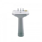 Twyford Clarice 450mm 2TH Cloakroom Basin with Full Pedestal