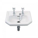 Twyford Clarice 450mm 1TH Cloakroom Basin with Wall Hangers