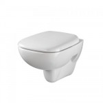 Twyford Moda Wall Hung Toilet and Seat with Stainless Steel Hinges