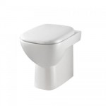 Twyford Moda Back-to-Wall Toilet and Seat with Stainless Steel Hinges