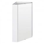 Ultra Design White Gloss Corner Mirror Cabinet