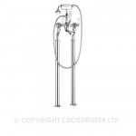 Crosswater Belgravia Lever Freestanding Bath Shower Mixer with Kit
