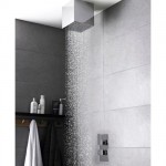 Hudson Reed Art Twin Concealed Thermostatic Shower with Square Ceiling Mounted Head