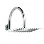 Hudson Reed 200mm Square Shower Head &amp; Curved Wall Mounted Arm