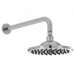 Hudson Reed 8&amp;quot; Fixed Shower Head &amp; Wall Mounted Arm