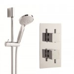 Premier Twin Thermostatic Concealed Shower with Slide Rail Kit