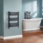 Sterling – Anthracite Curved Heated Towel Rail 500mm x 700mm