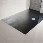 Simpsons Rectangular Shower Tray 800 x 1200mm Black 35mm