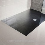 Simpsons Rectangular Shower Tray 800 x 1500mm Black 35mm