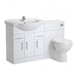 Premier 750mm White Gloss Furniture Sink &amp; Toilet Set