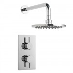 Milano Design your own Twin Thermostatic Shower with Overhead Shower