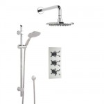 Milano Design your own Triple Thermostatic Shower with 2 Outlet Options
