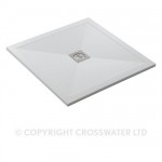 Simpsons 900 x 900mm Square 25mm Stone Resin Shower Tray &amp; Waste