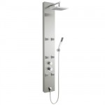 Milano Easton Stainless Steel Thermostatic Shower Panel