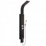 Milano Agate Black Thermostatic Shower Panel