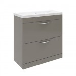 Hudson Reed 800mm Gloss Cashmere Floor-standing Unit &amp; Choice of Basin