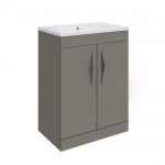 Hudson Reed 600mm Gloss Cashmere 2 Door Floor-standing Unit &amp; Choice of Basin
