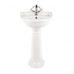 Milano Florence 60cm Basin 1TH With Full Pedestal