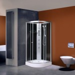 Milano Alto 02 Quadrant Shower Cabin 900x900mm Carbon Black