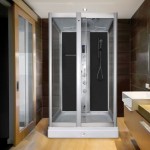 Milano Alto 50 Rectangular Steam Shower Cabin 1200×900 Carbon Black